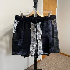 Hood by Air Black and Gray Shorts